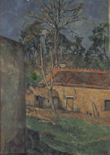 Farm Coutyard in Auvers, Paul Cezanne